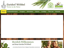 Tablet Screenshot of gutshof-woebbel.de